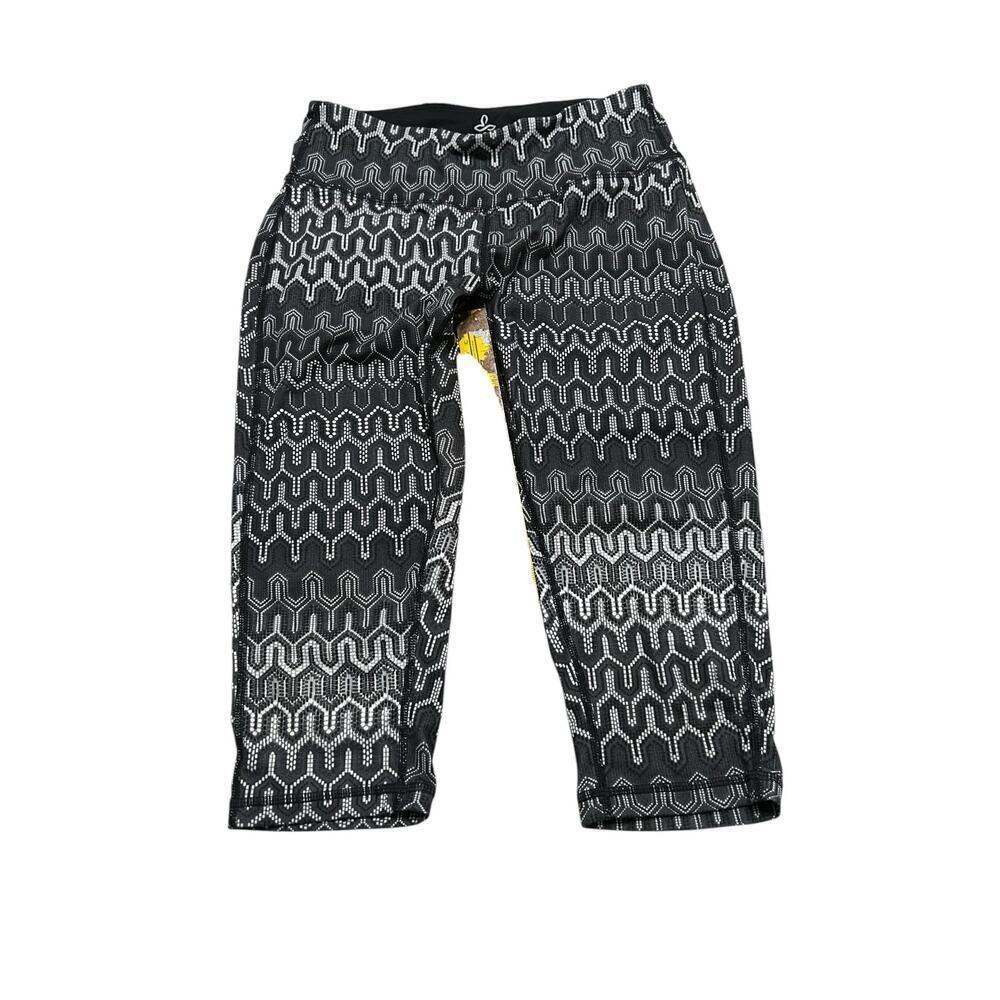 Prana Women’s Maison Knicker Black / White Ibiza Cropped‎ Capri Leggings - XS - Picture 7 of 7
